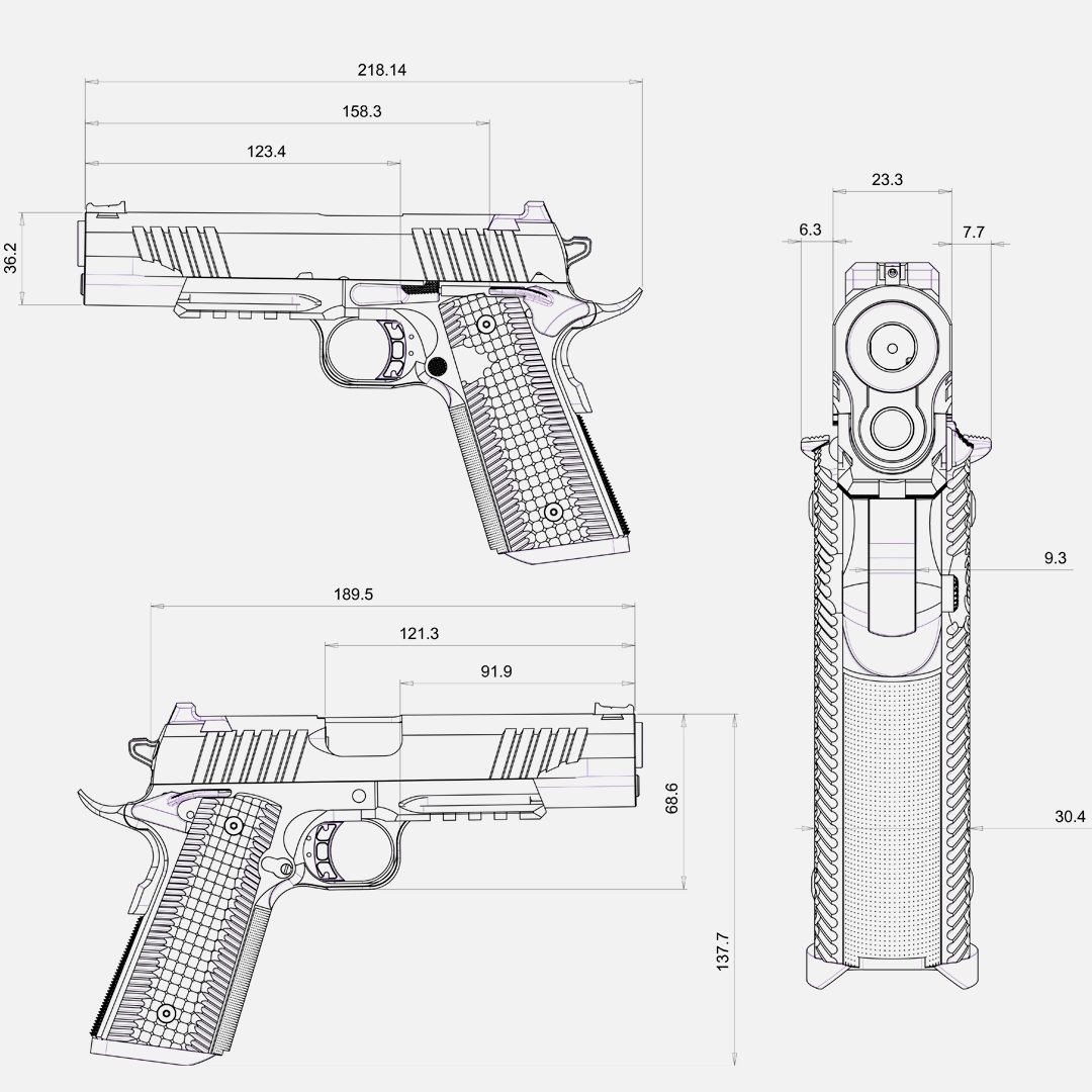 Pistole BUL 1911 EDC 5